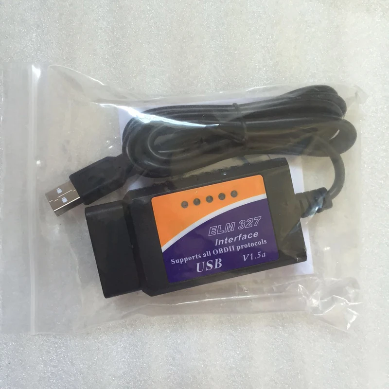 Бесплатная доставка v1.5 obd2 elm327 usb can bus сканер USB интерфейсный кабель OBDII elm 327