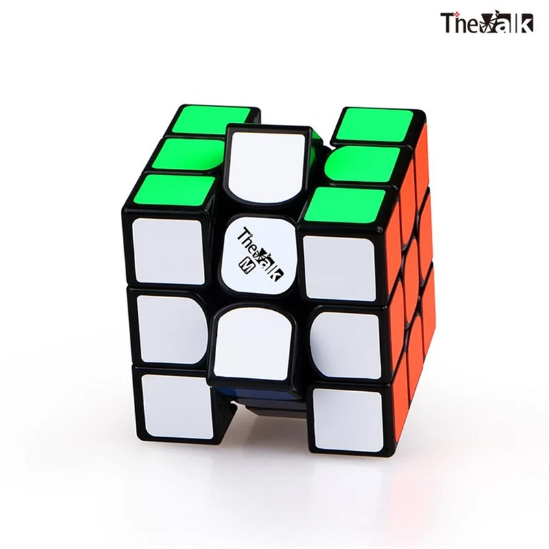 

Qiyi The Valk3 M speed cube 3x3x3 magnetic Black/stickerless professional cubo magico toys for kids Valk 3 M puzzle cube magnet