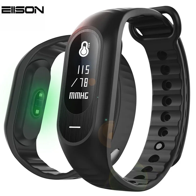 Blood Pressure Smart Bracelet Heart Rate Monitor Fitness Watch Activity Tracker