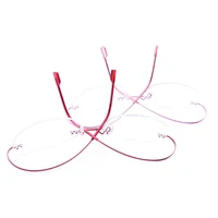 Handoer 865, оправа для оптических очков без оправы для женщин, очки, оптическая оправа по рецепту, гибкие титановые ножки — изображение 6