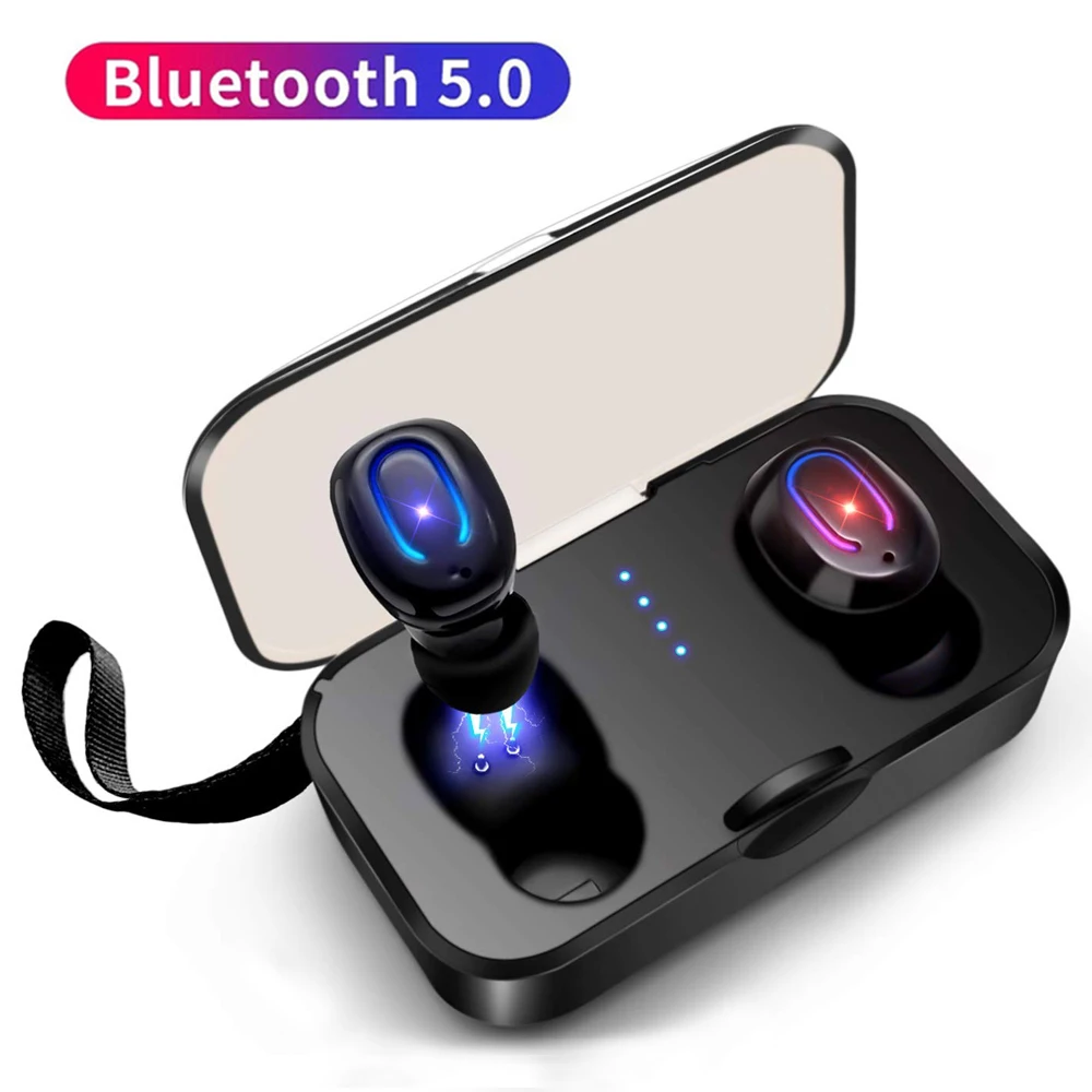 

T18S Mini Invisible Wireless Earbuds TWS Bluetooth 5.0 Earphones Bluetooth Wireless Stereo Headset For Android IOS Phone