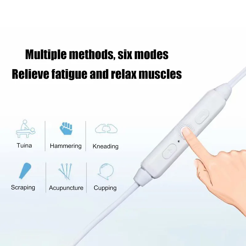 Мини пульсирующий массажер для тела зарядное устройство для мобильного телефона электрод для тела массаж EMS стимулятор мышц терапия Меридиан переноска