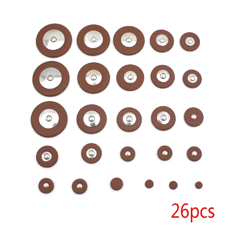 26 pcs Leather Pads Replacement for Alto Saxophone Musical Instrument Parts 26 pcs Leather Pads Replacement for Alto Saxophone Musical Instrument Parts
