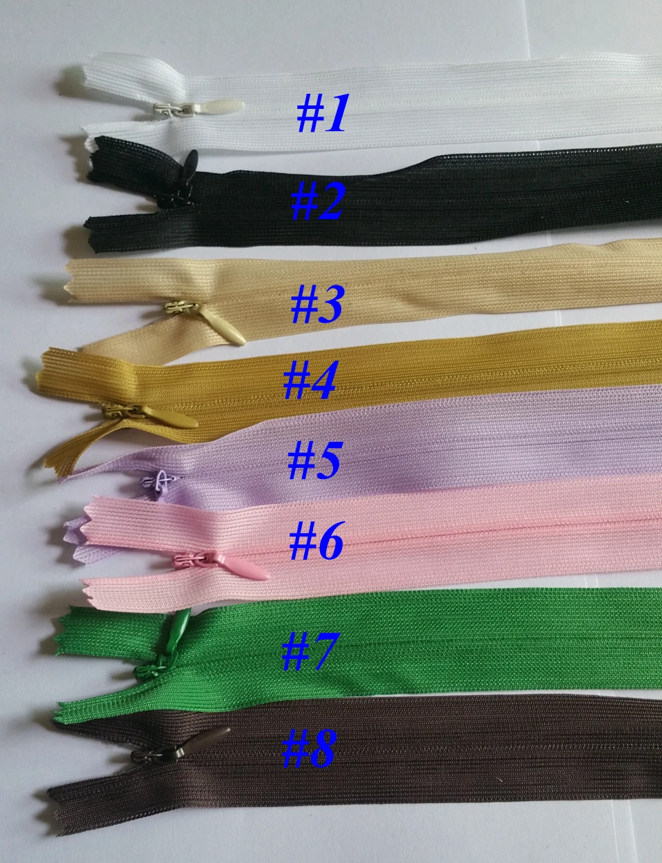 ( can choose the colors ) 3# 40CM lace Invisible Nylon Zipper For DIY Back Cushion Skirt Hidden Zippers Sewing 50Pcs/lot | Дом и сад