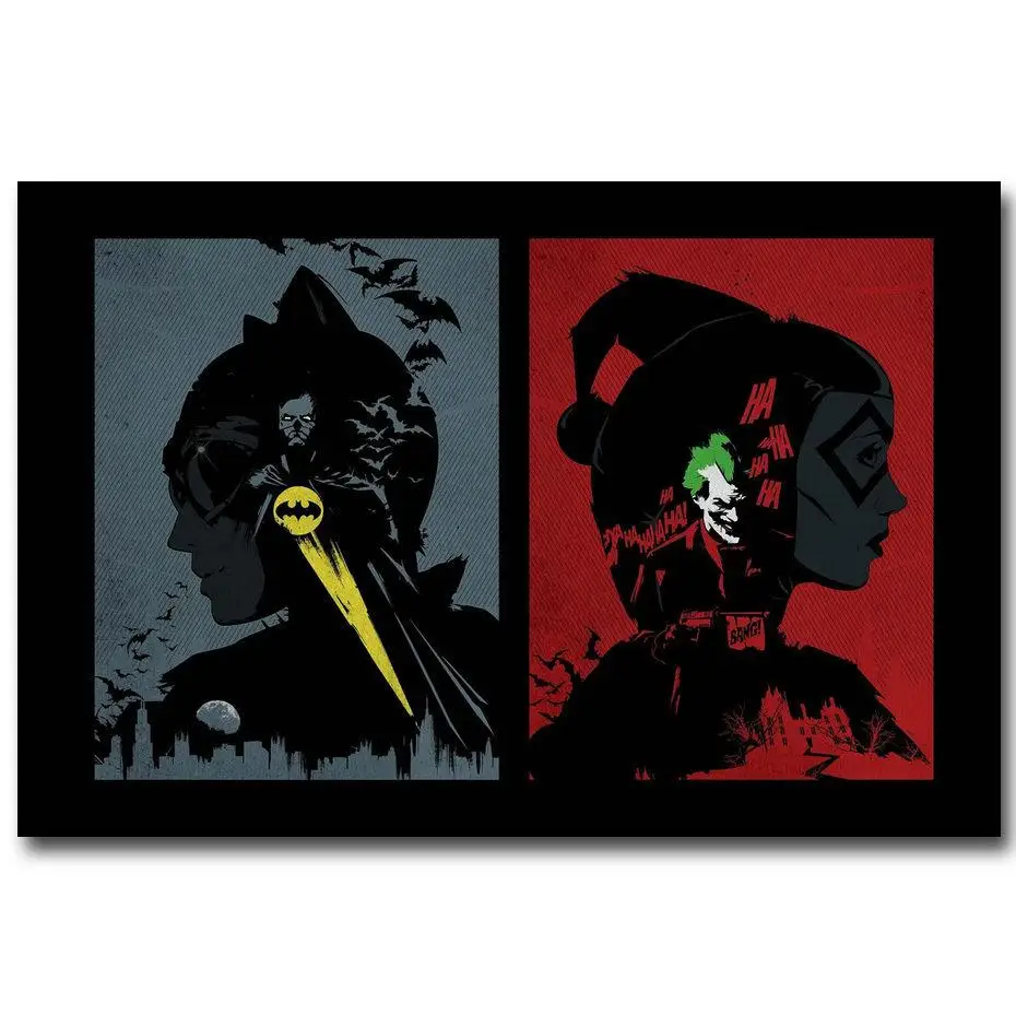 

Batman Comic DC Superhero Wall Sticker Home Decoration Silk Art Poster