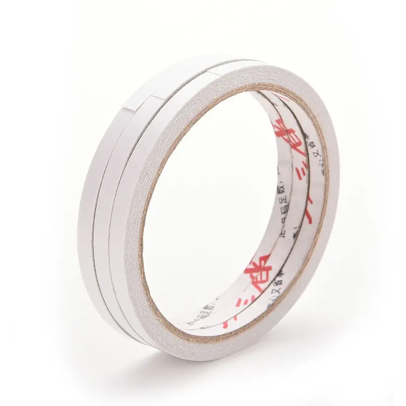 1 Roll 6mm x 10m Strong Double Faced Adhesive Tape White Powerful