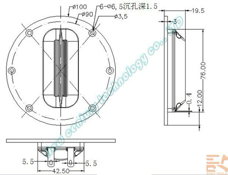 Pfofessional спикер плоский HiFi плоский AMT ленточный твитер 2 шт./лот