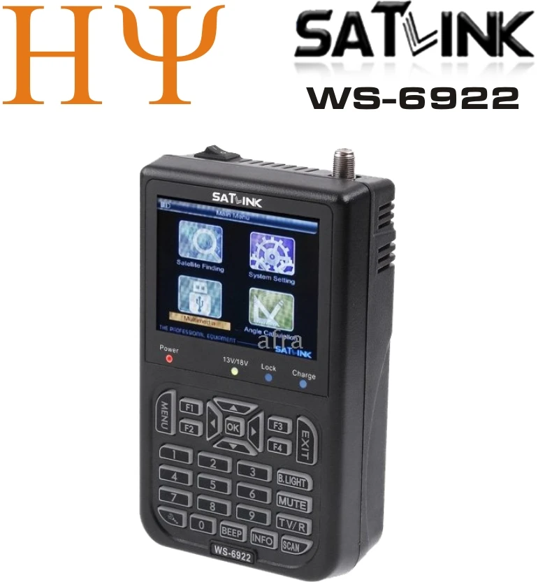 

Original Satlink WS-6922 HD Satellite Finder Meter Satlink 6922 HD DVB-S finder ws6922 meter 6922 finder