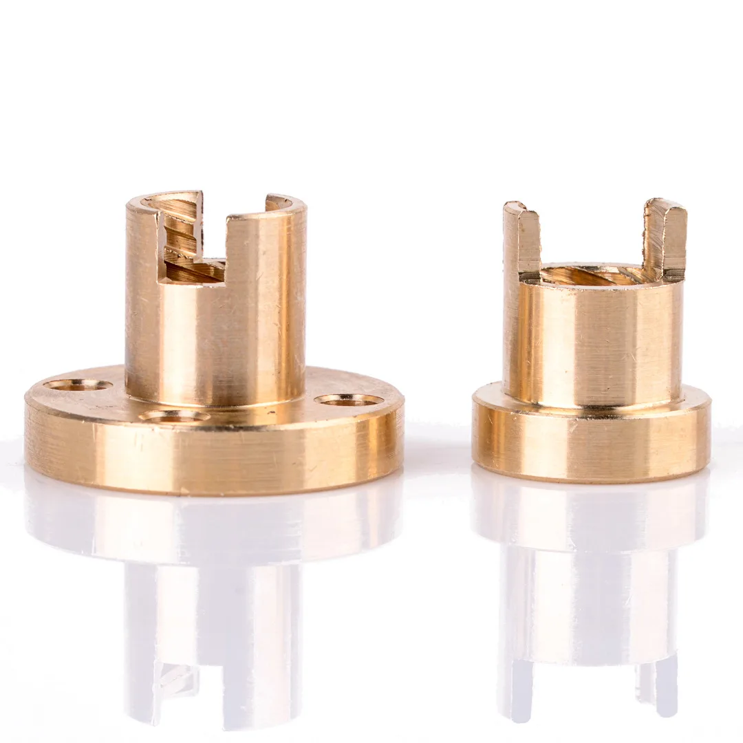 New T8 Anti-Backlash Spring Loaded Nut Brass Elimination Gap Nut For 8mm Threaded Rod Lead Screw 3D Printer Parts