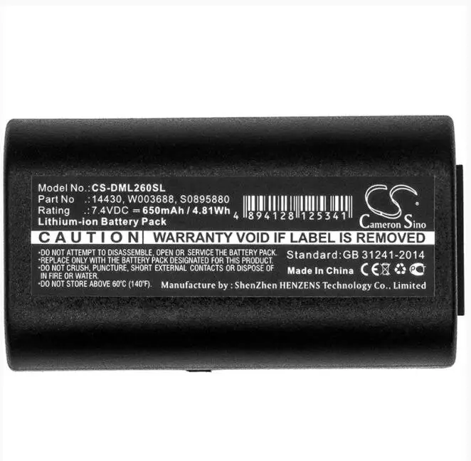 Аккумулятор Cameron Sino 650 мАч для 3M PL200 14430 S0895880 W003688 DYMO 260P 280 LabelManager PnP|Цифровые