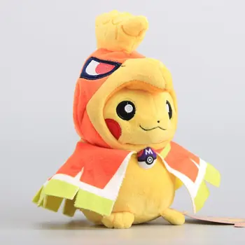

High Quality Dolls Pikachu Cosplay Mega Ho-oh Plush Toy Cute Stuffed Toys Doll With Tag 9" 22 CM