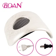 Powerful Motor Nail Dust Collector Manicure Nail Art Salon Suction With Exhaust Fan Acrylic UV Gel Machine Vacuum Cleaner Tool