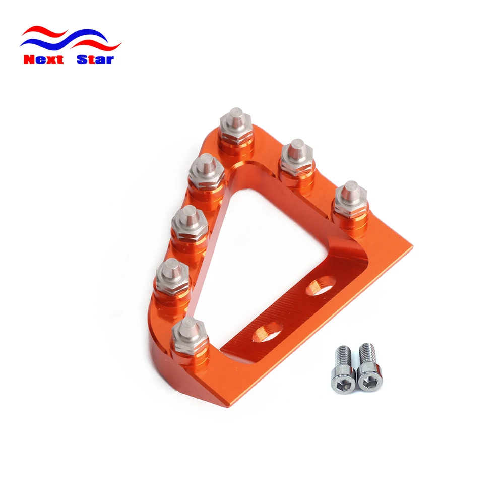 CNC сзади педаль тормоза шаг пластины наконечник для KTM SX SXF EXCF XCF отл XCW EXCF 125 150 250 350 450 500 Мотокросс Enduro велосипеда