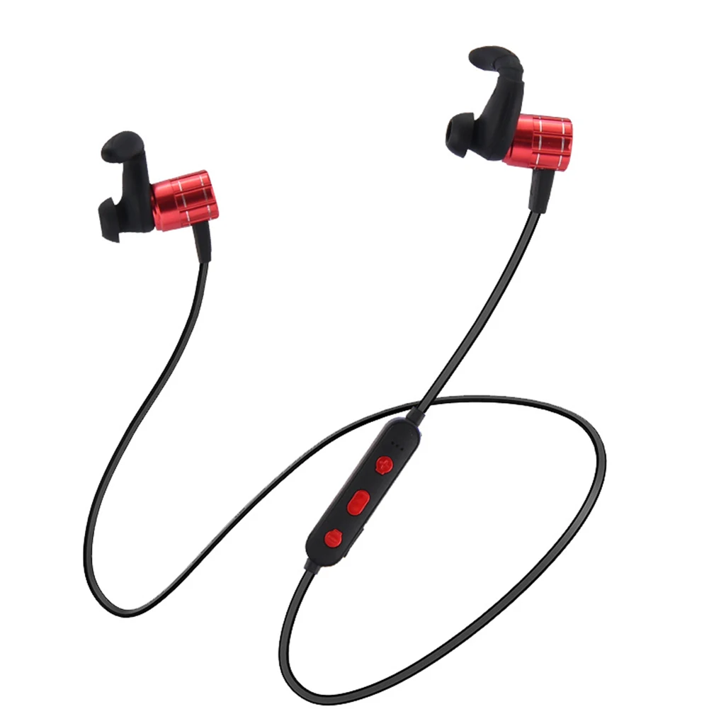 

Fashion Metal Magnetic Wireless Stereo Earphones Bluetooth Wireless Sports Headphones Headsets High Quality