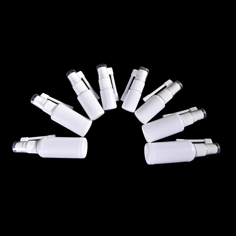 

1pc Empty Oral Spray Bottle Applicators Rocker Spray Medical Spray Plastic PET Bottle Refillable Perfume Atomizer 10ml 20ml 30ml