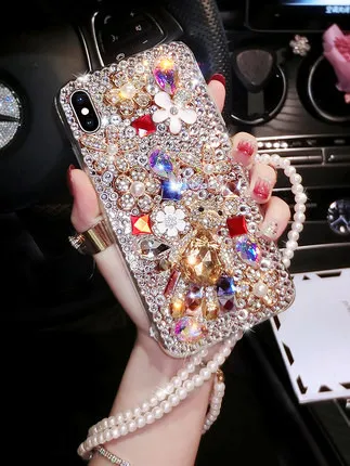 

DIY Luxury Bling Jewelled Rhinestone Crystal Diamond Bear Phone Case Cover For SamsungA6 A8 A9 Plus 2018 A7 A5 A3 2017 2016 2015