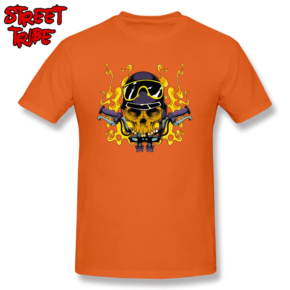 Tops & Tees euclidean skull825yy Fall Prevailing Hip hop Short Sleeve 100% Cotton O Neck Student Tshirts Hip hop T Shirt euclidean skull825yy orange