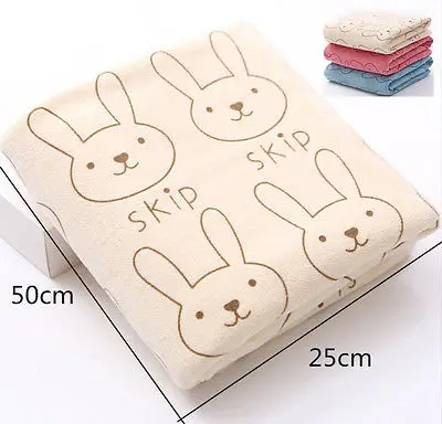 

Cute Print rabbit Microfiber Absorbent Drying Bath Beach Towel Washcloth Swimwear Baby Towel