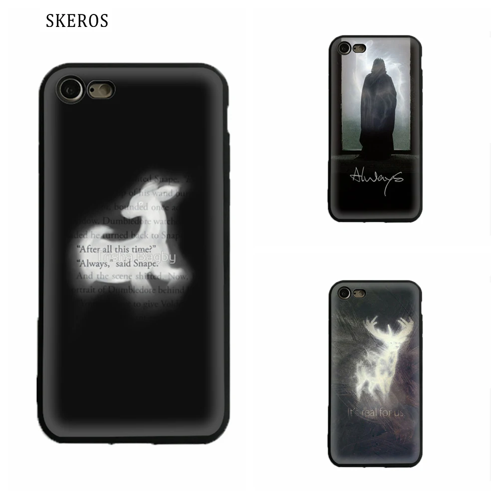 SKEROS профессор Снейп Patronus Силиконовые телефон Мягкий чехол для IPhone X 5 5S Se 6 S 7 8 плюс