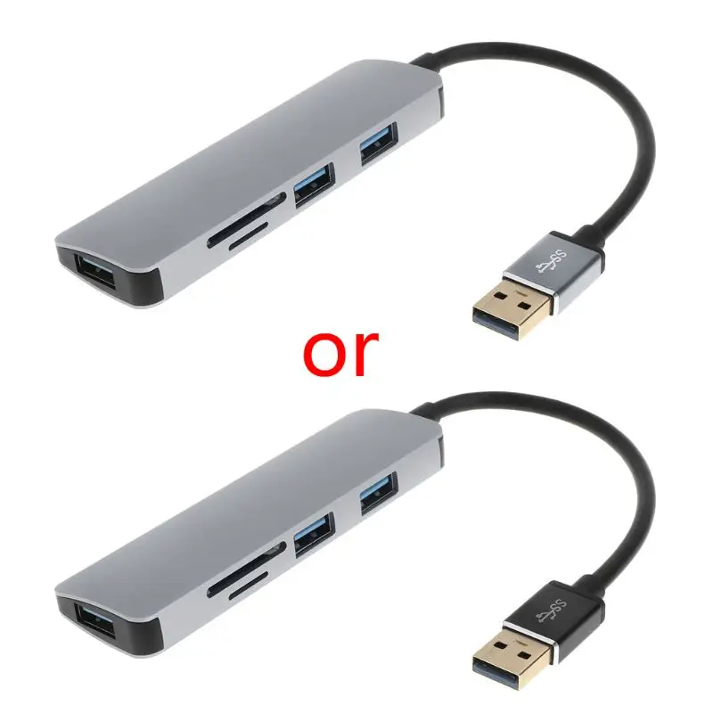 5 в 1 Тип-C USB3.0 чтения карт памяти TF SD Hub Многофункциональный адаптер для Macbook