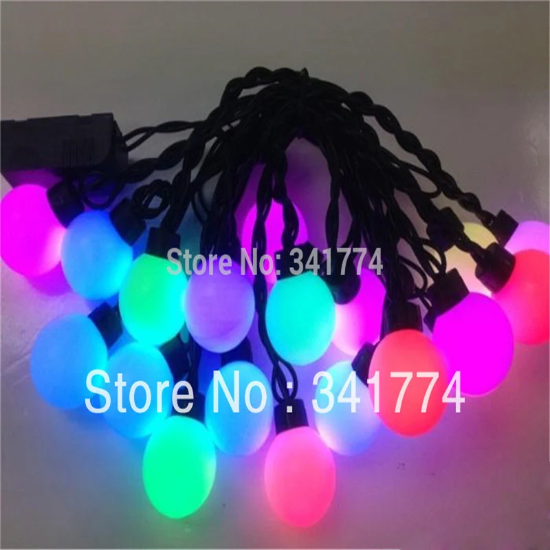 

Waterproof Christmas LED String Lights Garland 16ft RGB 40leds Curtain Chandelier home garden outdoor Holiday Wedding luminaria