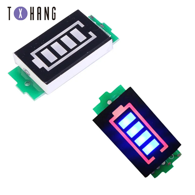 

1/2/3/4S Lithium Battery Packs Battery Capacity Indicator Meter Power Level Tester Module Display Board Panel
