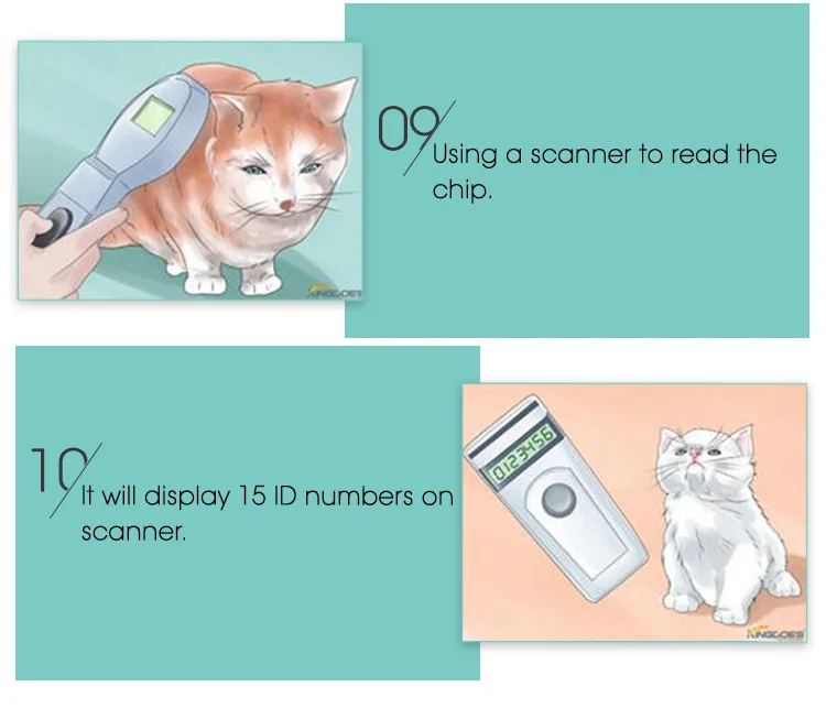 X 10 шт. ISO Икар 2*12 мм микрочип Rfid крупного рогатого скота шприц Rfid животного Id инжектор для идентификации животных