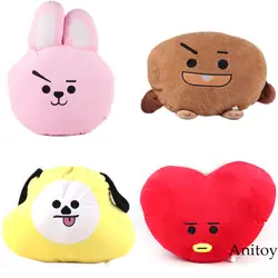 BTS Bangtan обувь для мальчиков TATA COOKY SHOOKY CHIMMY BT21 плюшевые игрушечные лошадки Подушка плюшевая подкладка Пледы Подушки Мягкие куклы подарок