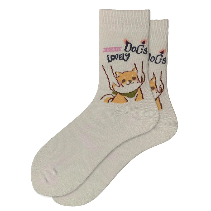 Симпатичные носки с героями мультфильмов уличные студенческие тренды ins иллюстрация японские Носки с рисунком «котята» женские хлопковые носки