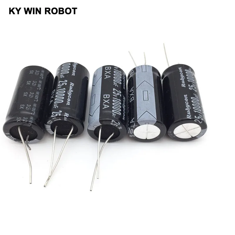 Aluminum Electrolytic Capacitor 25V / 10000 UF 25V/10000UF Electrolytic Capacitor Size 18*35 mm plug-in 25V 10000UF