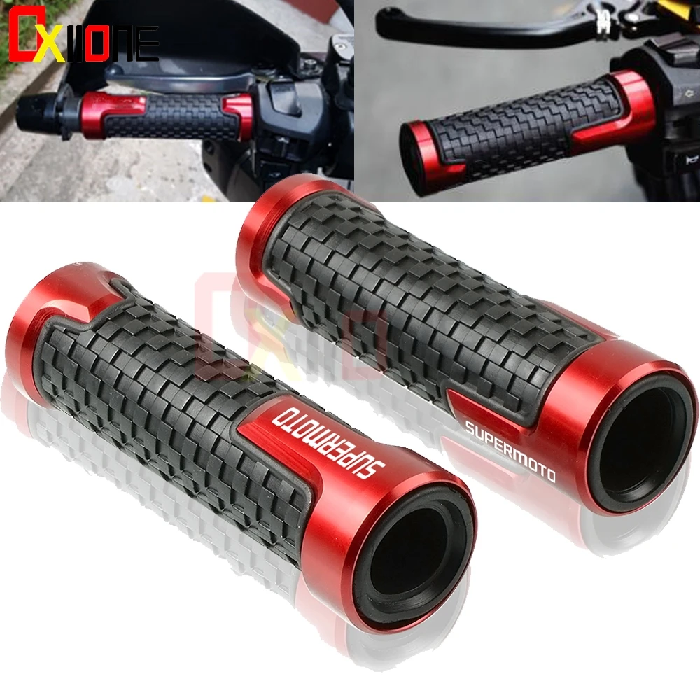 

Universal 22mm Motorcycle Handlebar Grip Non Slip Rubber Handle Bar Grips For KTM 640 LC4 Supermoto 2003-2006 690 SUPERMOTO / R