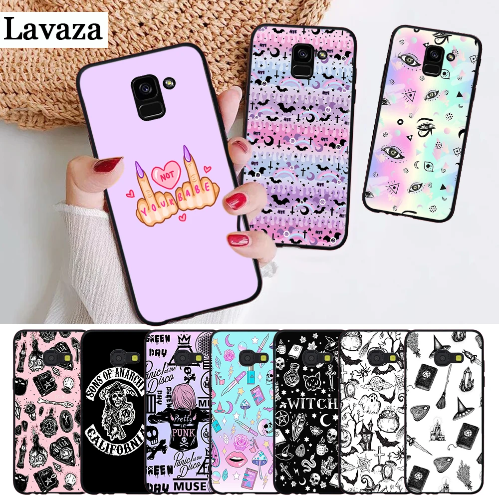 

Lavaza Girly Pastel Witch Goth Special Silicone Case for Samsung A3 A5 2016 2017 A6 Plus 2018 A7 A8 A9 A10 A30 A40 A50 A70 J6