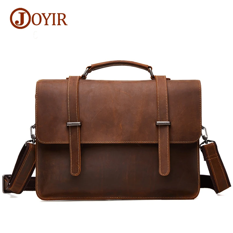 Joyir Brand Mens Office Bags For Men Genuine Leather Briefcase Joyir Brand Mens Office Bags For Men Genuine Leather Briefcase Handbags Shoulder Laptop Business Man Bag 6148 In Briefcases From Luggage