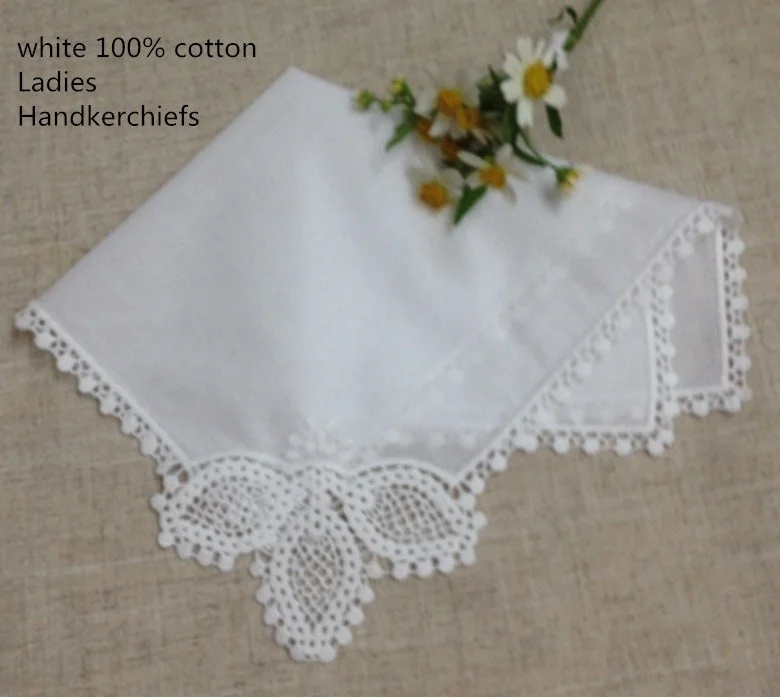  120PCS/Lot Fashion Women's Handkerchiefs 11.5x11.5