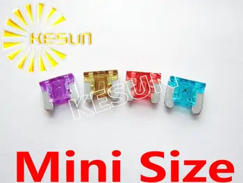 

Mini Size 2A 3A 5A 7.5A 10A 15A 20A 25A 30A 35A 40A Auto Fuse Car Boat Motorcycle Blade Fuses ROHS x 100PCS