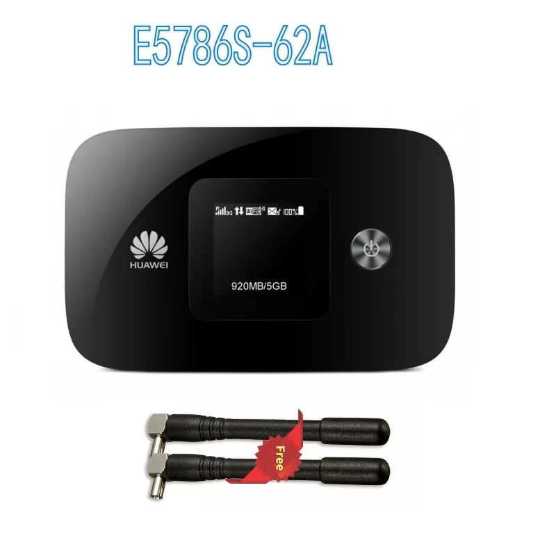 Открыл huawei E5786s-62a 4G LTE Advanced 300 Мбит/с 4G Карманный wifi-роутер + 2 шт антенны