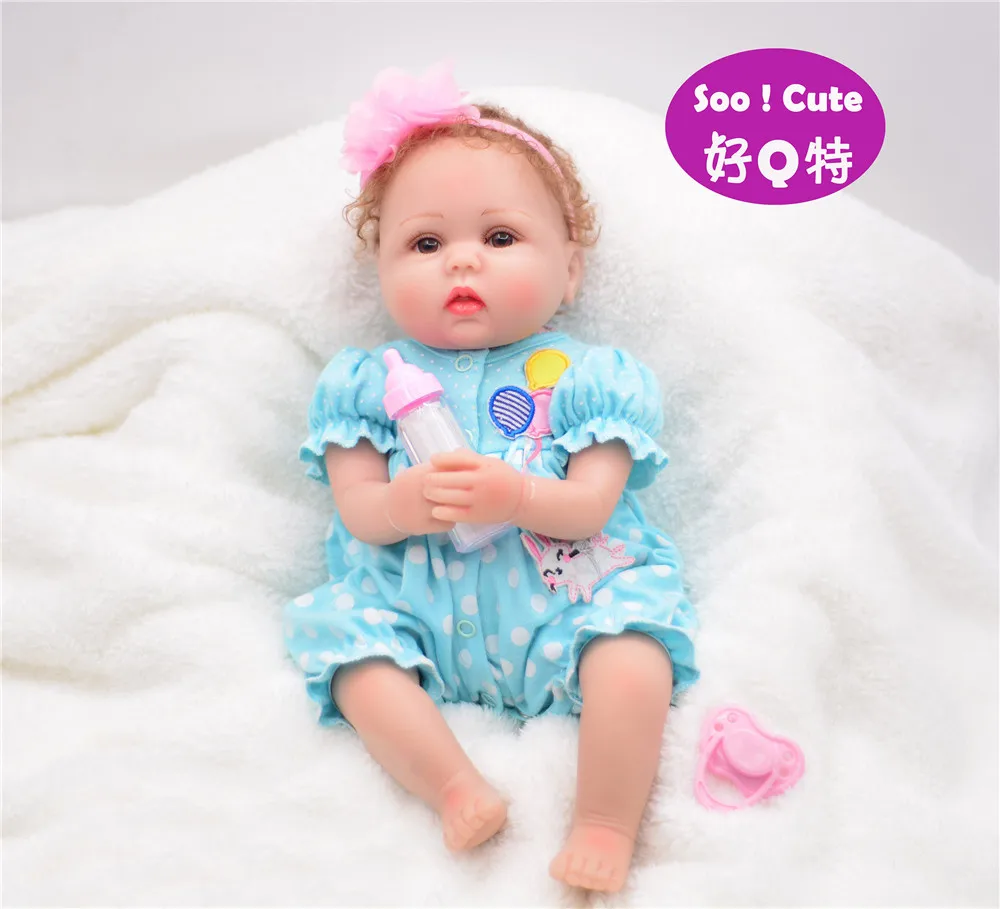 

Bebes reborn 18"40cm real baby silicone reborn babies dolls girls for children xmas gift playmate boneca reborn