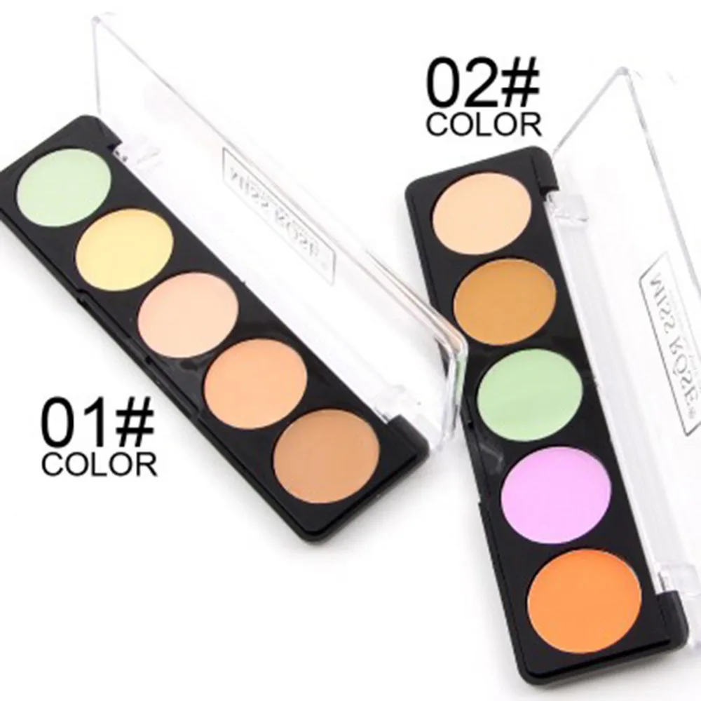 

Makeup concealer palette 5 colors corretivo contour palette face base maquiagem Hide Coverage cream Brand New