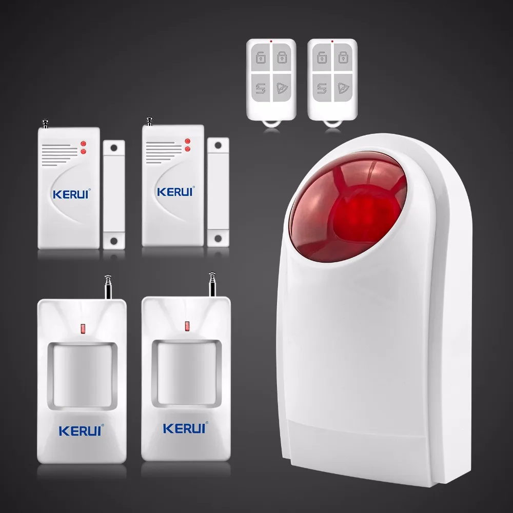 KERUI Wireless Alarm Outdoor Siren Sound Strobe Flash Alarm Siren For