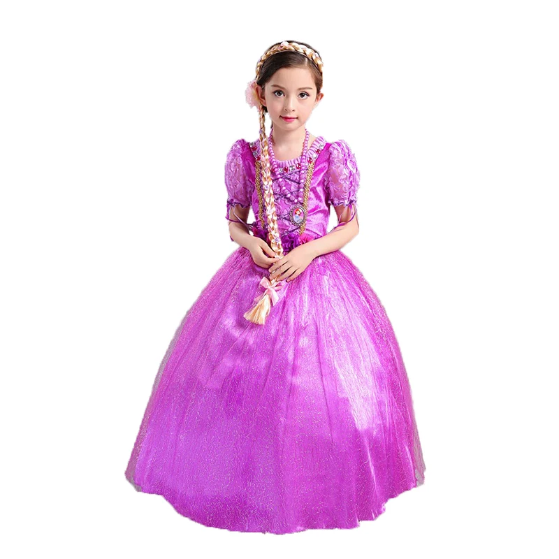

Tangled Rapunzel Princess long wig cosplay Animation wig Cosplay Weaving Braid Tangled Rapunzel Princess Headband Hair Girl Wig