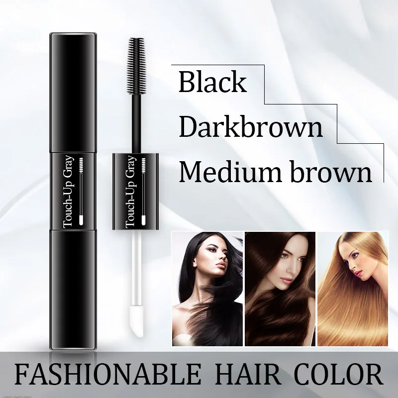 One-Time Hair dye Pen Instant Gray Root Coverage Hair Color white to dark brown black 2 brushes soft head easy apply temporary One-Time Hair dye Pen Instant Gray Root Coverage Hair Color white to dark brown black 2 brushes soft head easy apply temporary