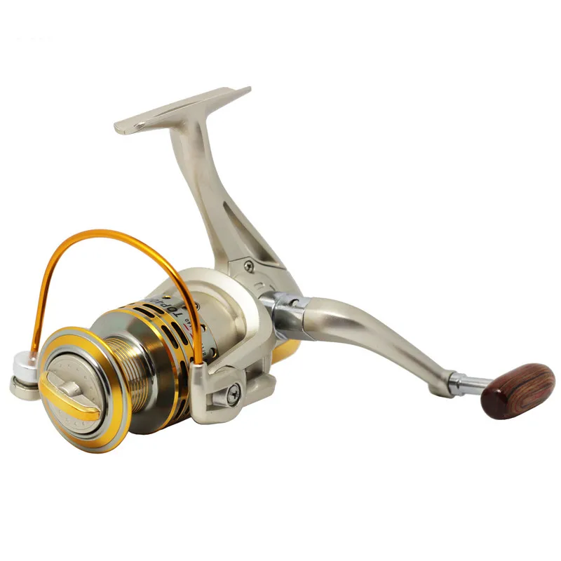 gold Fishing Reels 5.11 Bait Feeder Reel Electroplating Reel For