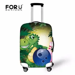 FORUDESIGNS мультфильм чехол для чемодана чемодан защитный Чехлы для мангала Тележка багажник случае печати новый Туристические товары