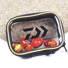 13*9*4 см PU Многофункциональный Daiwa рыболовные аксессуары сумка черная рыба поплавок сумка для хранения рыболовные снасти Сумка