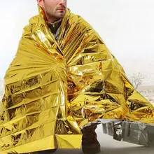 Многофункциональные походные Спасательные Одеяла ПЭТ пленка покрытие на открытом воздухе выживания одеяло для кемпинга аптечка первой помощи 210*160 см