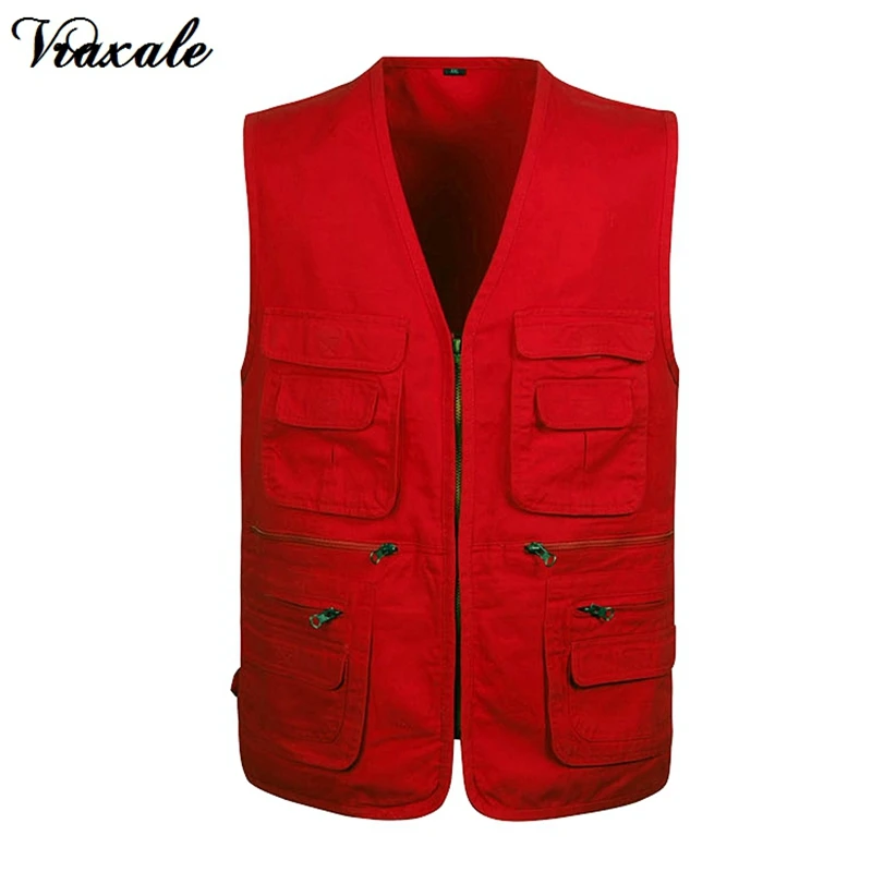 Autumn New Travel Vests Men's Cotton Vest Plus size Photographer Vests