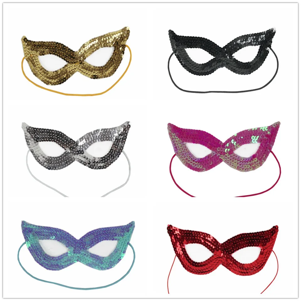 Sequins Mask Halloween Party Masquerade Mask Sexy Sequins Shiny Face