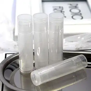

100pcs Clear Lipstick Tube Empty Lip Gloss Lipstick Balm Tube Empty Cosmetic Containers Travel Makeup Tools