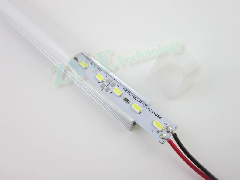 10 шт.* 50 см светодиодный светильник супер яркий 50 см DC12V 36 SMD 5630 Светодиодный жесткий светильник с алюминиевой оболочкой+ крышка из поликарбоната