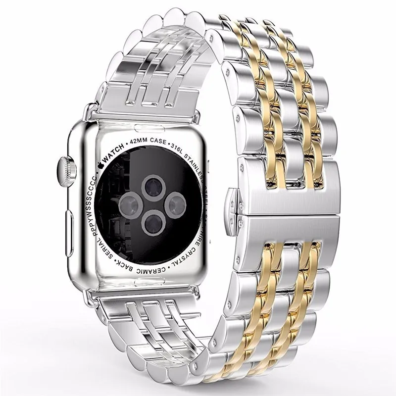 Ремешок для apple watch band 44 мм 40 мм iwatch band 42 мм 38 мм металлический браслет из нержавеющей стали watahband для apple watch 4 3 5 2 1